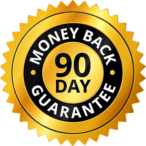 CinnaShield 90-day money-back guarantee seal